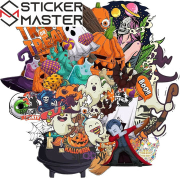 60 Adet Halloween Sticker Seti - Su Geçirmez & Dayanıklı | Sticker Master