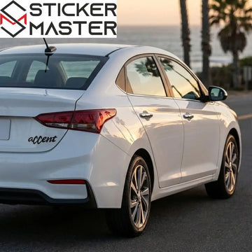 Sticker Master Hyundai Accent Sticker – Yazı Tarzı Oto Cam & Kaput Etiketi Sticker Master
