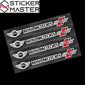 Mini Cooper Uyumlu Detay Sticker | 4'lü Ayna ve Jant Seti Sticker Master