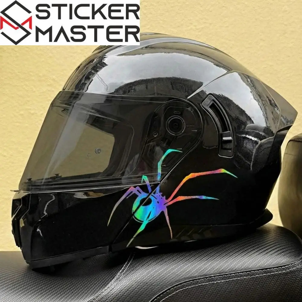 Örümcek Sticker | Black Widow Kask ve Depo Decal Seti (İkili Paket) Sticker Master