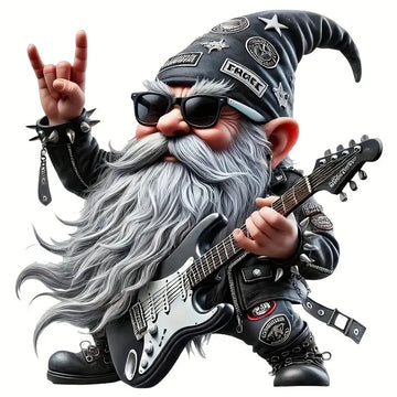 Rockin' Cüce Punk Rocker Sticker - Motosiklet Laptop Çıkartması Sticker Master