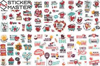 Sticker Master 88 Adet Love Aşk Graffiti JDM Araba Modifiye Stickers Motor Bisiklet Laptop Sticker Etiket Çıkartma