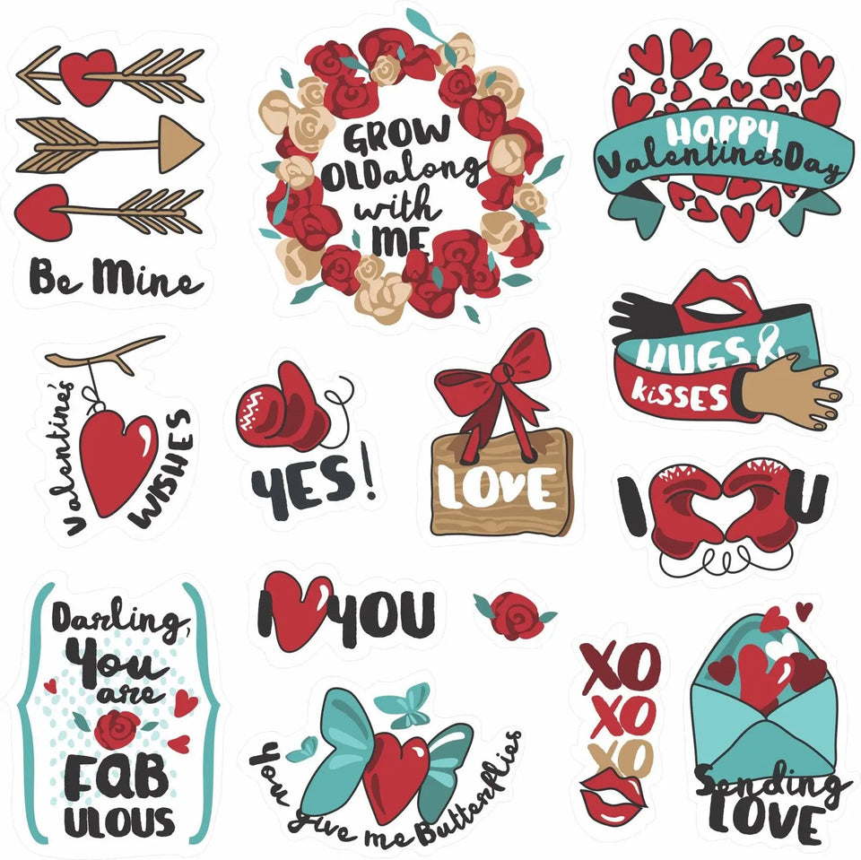 Sticker Master 88 Adet Love Aşk Graffiti JDM Araba Modifiye Stickers Motor Bisiklet Laptop Sticker Etiket Çıkartma