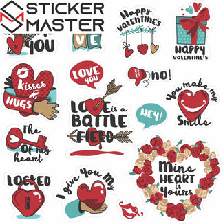 Sticker Master 88 Adet Love Aşk Graffiti JDM Araba Modifiye Stickers Motor Bisiklet Laptop Sticker Etiket Çıkartma