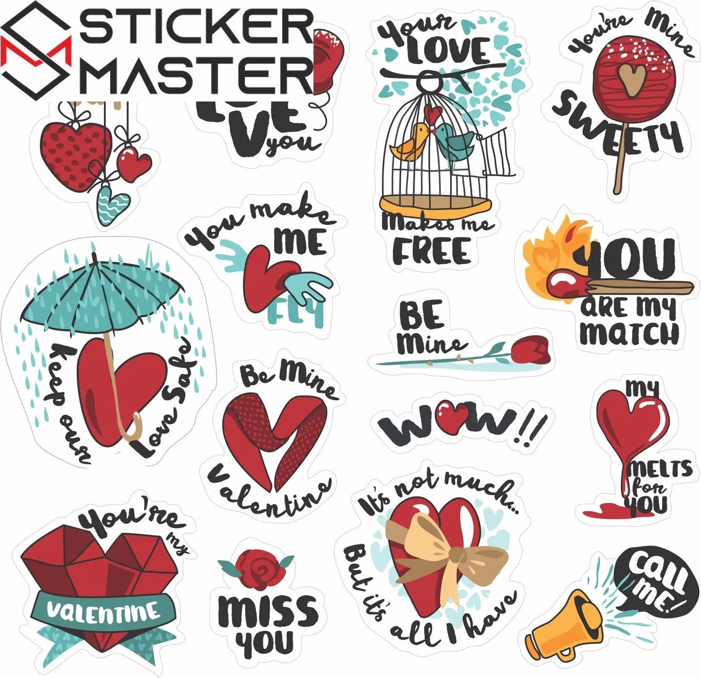 Sticker Master 88 Adet Love Aşk Graffiti JDM Araba Modifiye Stickers Motor Bisiklet Laptop Sticker Etiket Çıkartma
