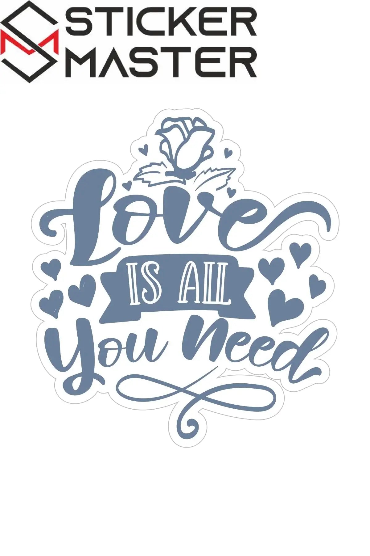 Sticker Master Sticker Oto Romantik Love Aşk Laptop Motor 10 Adet 10 Cm