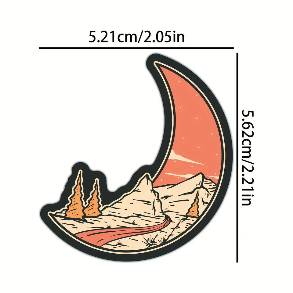 Sticker Master Doğa Macerası Sticker Seti (50 Adet) | Su Geçirmez Kamp & Outdoor Çıkartmaları - Sticker Master