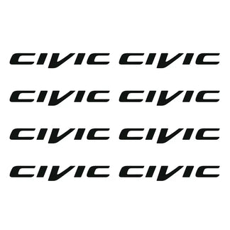 Sticker Master Honda Civic Kapı Kolu Jant Sticker Oto Araç Çıkartma Etiket 8 Adet Sticker Master