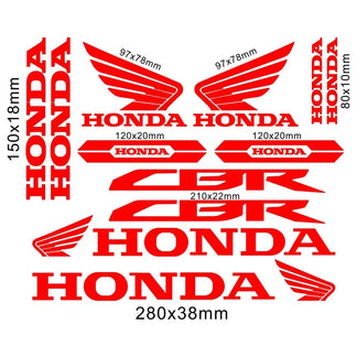 Sticker Master Honda CBR HRC Logo Sticker Seti – Kask, Tank, Motor İçin Vinil Etiket Takımı - Sticker Master