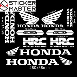 Sticker Master Honda CBR HRC Logo Sticker Seti – Kask, Tank, Motor İçin Vinil Etiket Takımı - Sticker Master