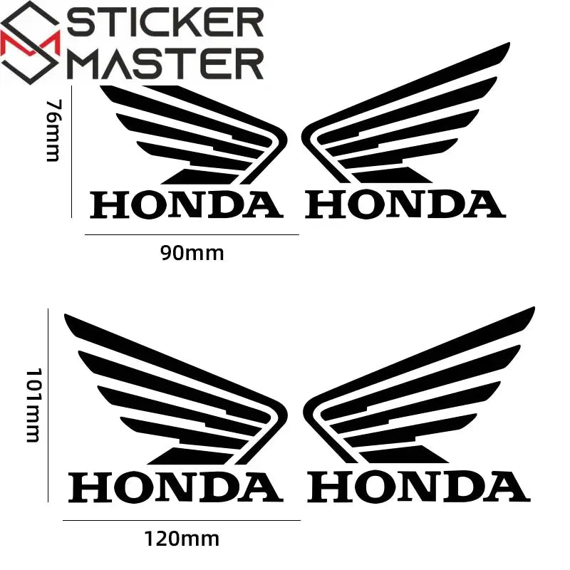 Sticker Master Honda CBR1000 CBR600RR CBR650R CB1000R CB1100 CB650F CBR300R VFR1200 Motosiklet Sticker Seti (Su Geçirmez 1 Çift) - Sticker Master