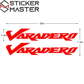 Sticker Master Honda Varadero XL125 XL1000 Sticker Seti – Kask, Gövde, Cam Uyumlu Etiket Takımı - Sticker Master