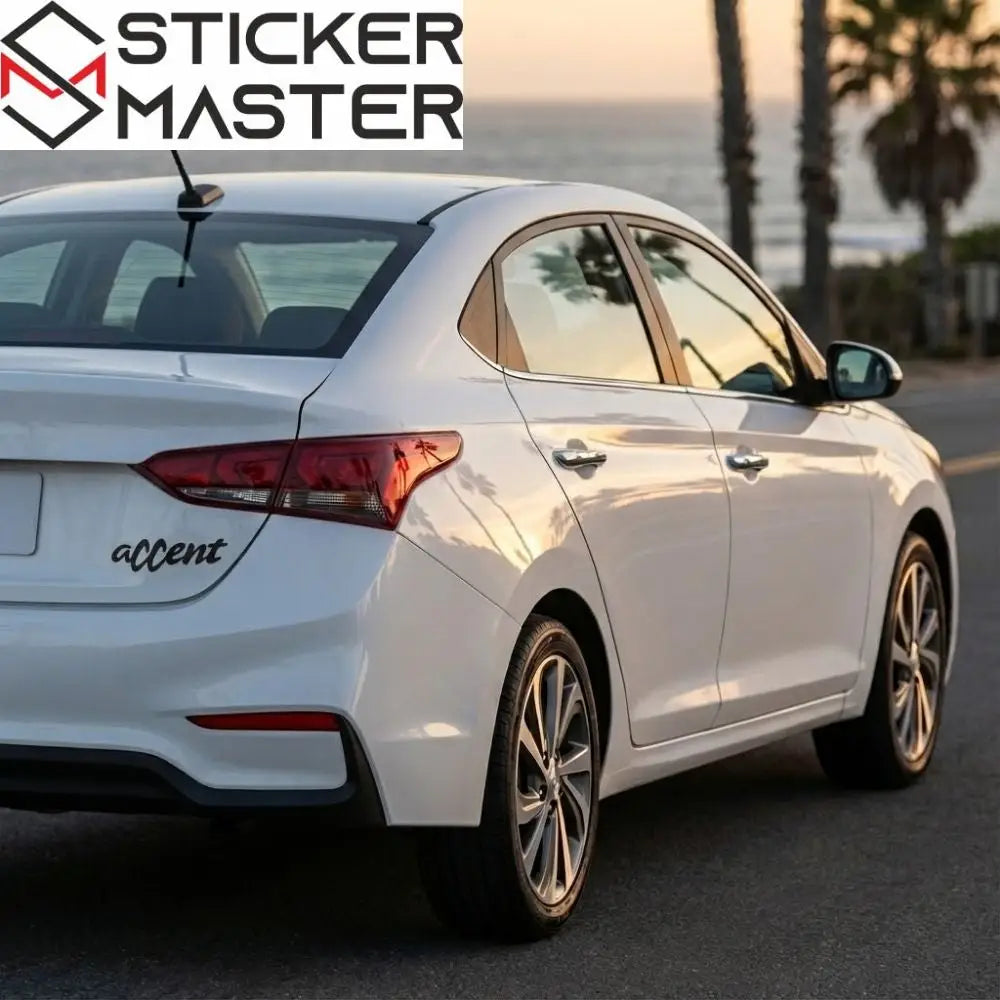 Sticker Master Hyundai Accent Sticker – Yazı Tarzı Oto Cam & Kaput Etiketi Sticker Master