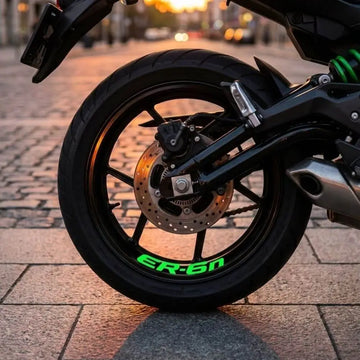 Kawasaki ER-6n Jant Stickerı: İç Kenar Dekal Seti (8 Adet) | Sticker Master