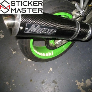 Kawasaki Jant Sticker | 8'li İç Kenar Logo Seti | Sticker Master