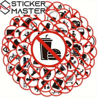 Sticker Master 63 Adet Funny Sign Series Graffiti Seti (Su Geçirmez) Sticker Paketi – Dizüstü, Telefon, Kask, Bavul, Kaykay için - Sticker Master