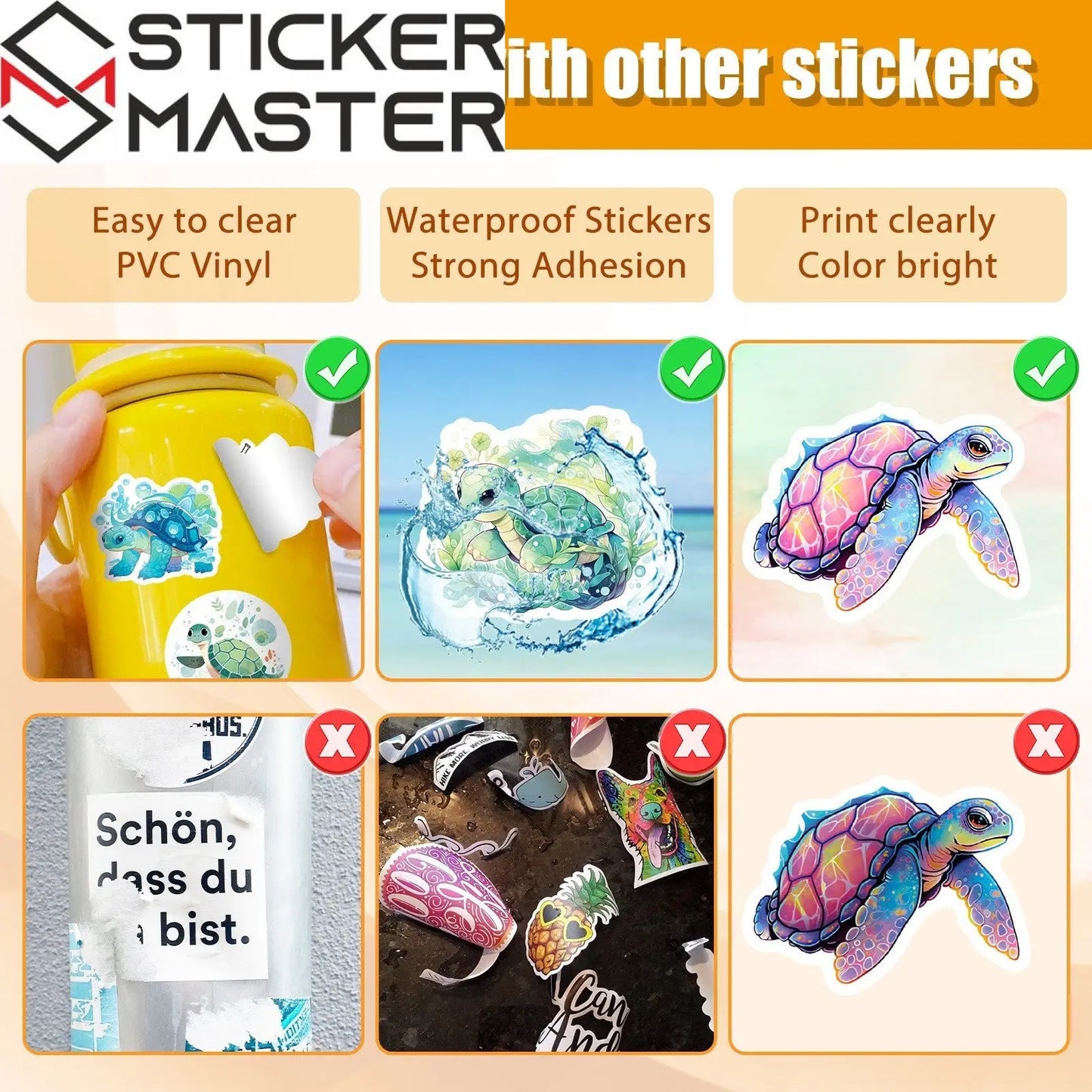 Sticker Master Marvel & Avengers Süper Kahraman Sticker Seti (50 Adet) | Su Geçirmez Çıkartmalar - Sticker Master