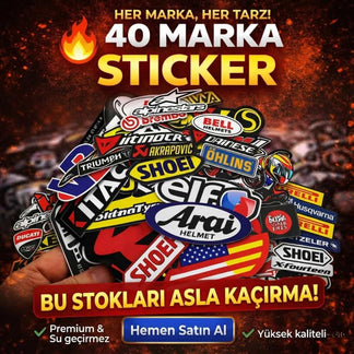 Motorcycle Brand Sticker Set, 40 Pieces, Racing Stickers | Sticker Master 