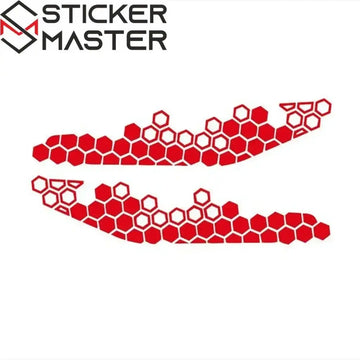 Sticker Master Motosiklet Bal Peteği Desenli Sticker Seti - Dekoratif Etiket - Sticker Master