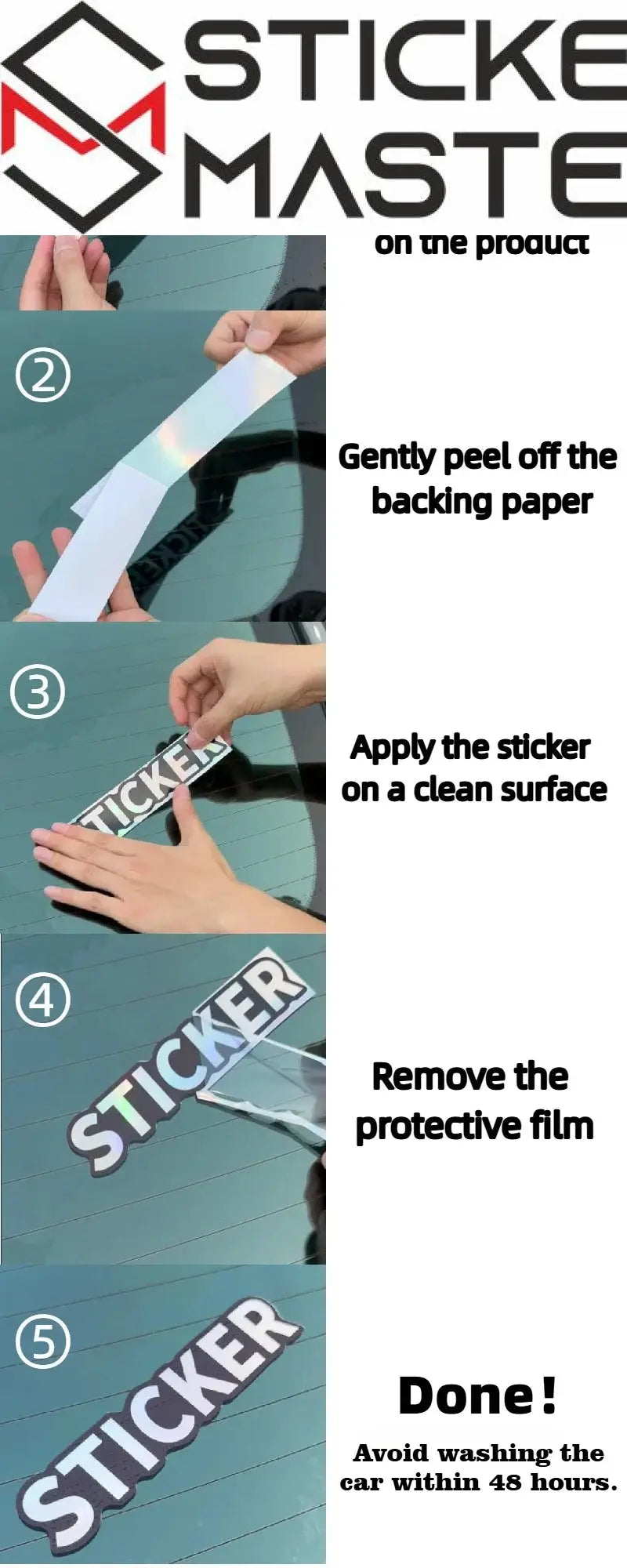 Motosiklet Rakam Sticker Seti | 0-9 Numaralı Su Geçirmez Etiket (2 Adet) Sticker Master