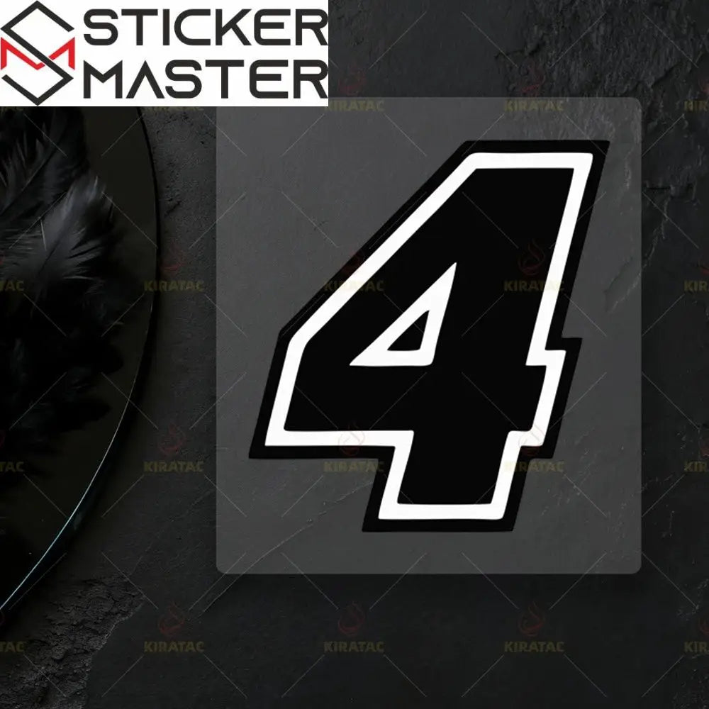 Motosiklet Rakam Sticker Seti | 0-9 Numaralı Su Geçirmez Etiket (2 Adet) Sticker Master