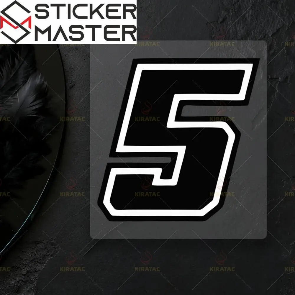Motosiklet Rakam Sticker Seti | 0-9 Numaralı Su Geçirmez Etiket (2 Adet) Sticker Master