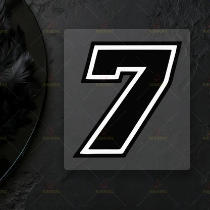 Motosiklet Rakam Sticker Seti | 0-9 Numaralı Su Geçirmez Etiket (2 Adet) Sticker Master