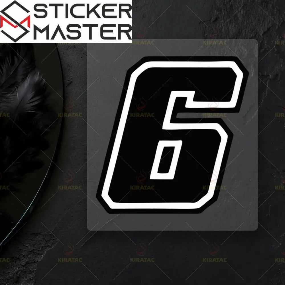 Motosiklet Rakam Sticker Seti | 0-9 Numaralı Su Geçirmez Etiket (2 Adet) Sticker Master