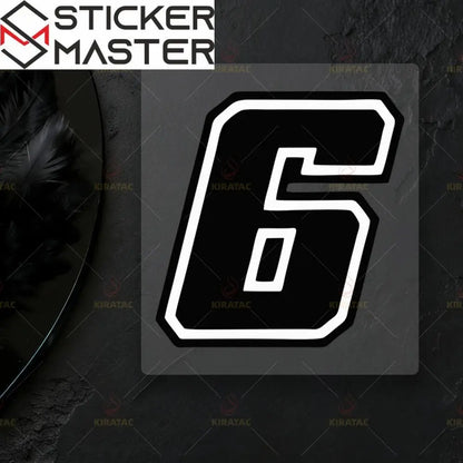 Motosiklet Rakam Sticker Seti | 0-9 Numaralı Su Geçirmez Etiket (2 Adet) Sticker Master