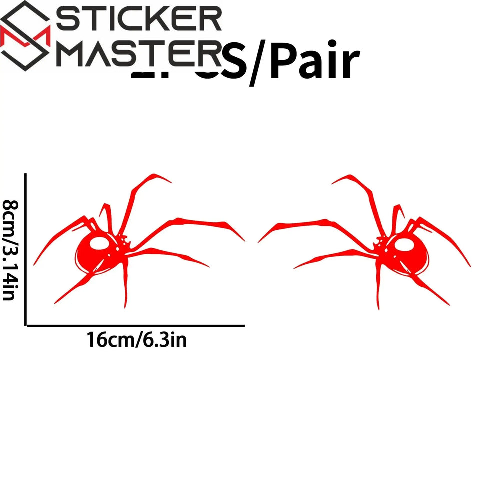 Örümcek Sticker | Black Widow Kask ve Depo Decal Seti (İkili Paket) Sticker Master