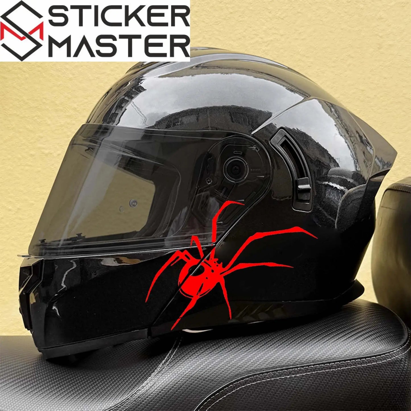 Örümcek Sticker | Black Widow Kask ve Depo Decal Seti (İkili Paket) Sticker Master