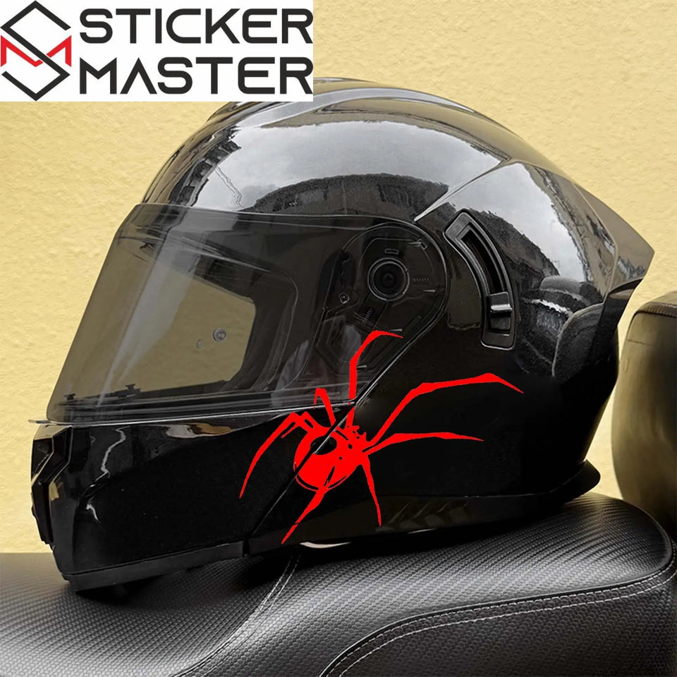 Örümcek Sticker | Black Widow Kask ve Depo Decal Seti (İkili Paket) Sticker Master