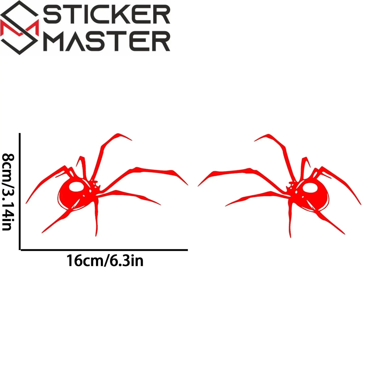 Örümcek Sticker | Black Widow Kask ve Depo Decal Seti (İkili Paket) Sticker Master