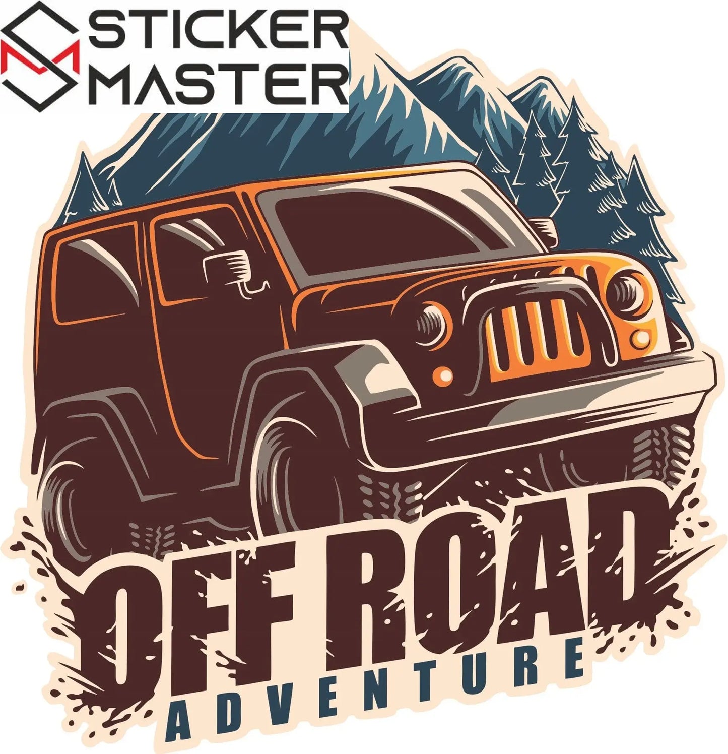 Sticker Master Sticker Oto Off Road 4x4 Sticker Seti Motor, Kask, Laptop, Araba, Oto Araç İçin Dayanıklı Etiket Decal 13 Adet 10 Cm