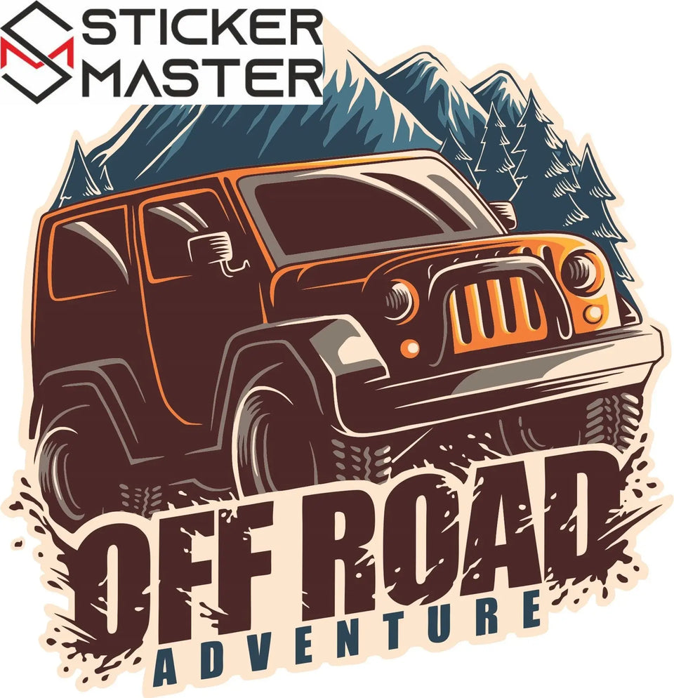 Sticker Master Sticker Oto Off Road 4x4 Sticker Seti Motor, Kask, Laptop, Araba, Oto Araç İçin Dayanıklı Etiket Decal 13 Adet 10 Cm