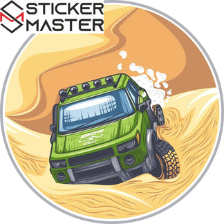 Sticker Master Sticker Oto Off Road 4x4 Sticker Seti Motor, Kask, Laptop, Araba, Oto Araç İçin Dayanıklı Etiket Decal 13 Adet 10 Cm