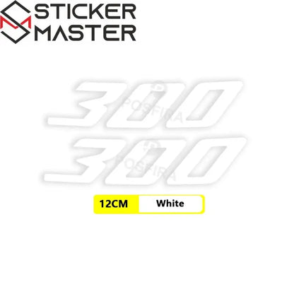 SYM 300 Uyumlu Sticker Seti | Su Geçirmez "300" Motor Etiketi Sticker Master