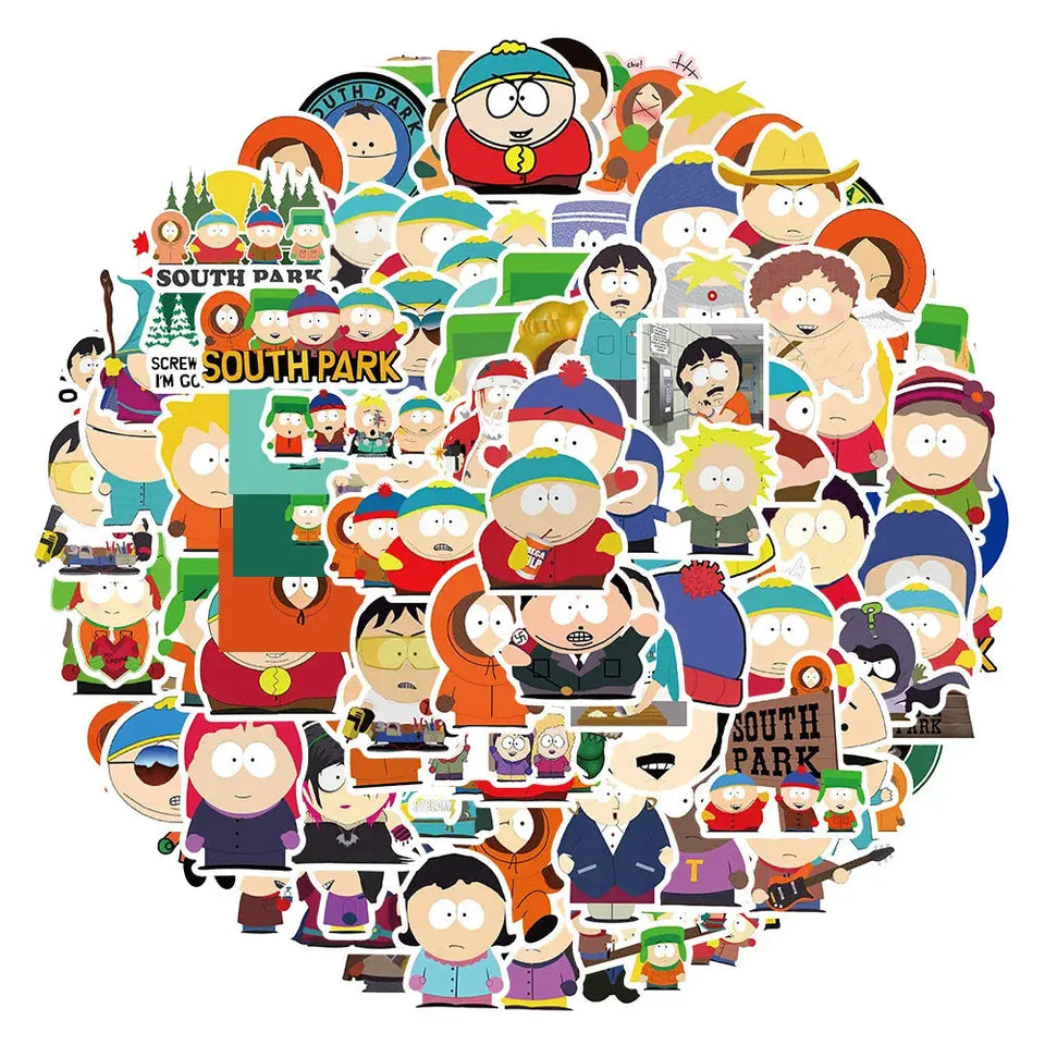 South Park Sticker Seti 100 Adet - Laptop Araba Etiket| Sticker Master Sticker Master