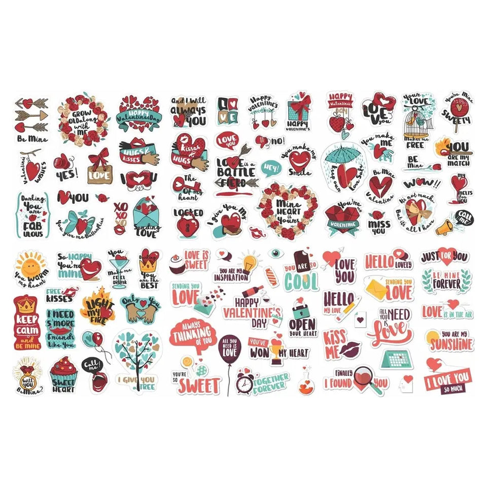 Sticker Master 88 Adet Love Aşk Graffiti JDM Araba Modifiye Stickers Motor Bisiklet Laptop Sticker Etiket Çıkartma Sticker Master