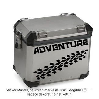 Sticker Master BMW Çanta Motor Sticker Etiket – Adventure Lastik İzi Tasarımı Sticker Master