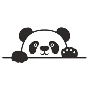 Sticker Master Bagajdan Bakan Panda Motorsiklet,Kask,Laptop,Motor Ve Oto Araç Sticker 20X8 Cm Sticker Master