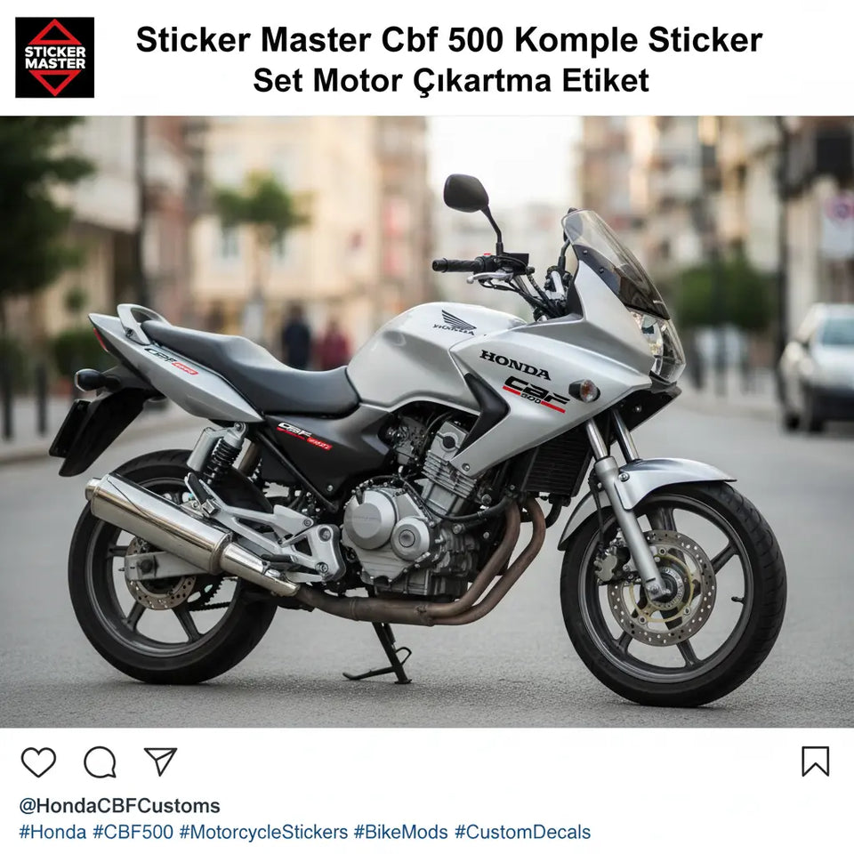 Sticker Master Cbf 500 Komple Sticker Set Motor Çıkartma Etiket Sticker Master