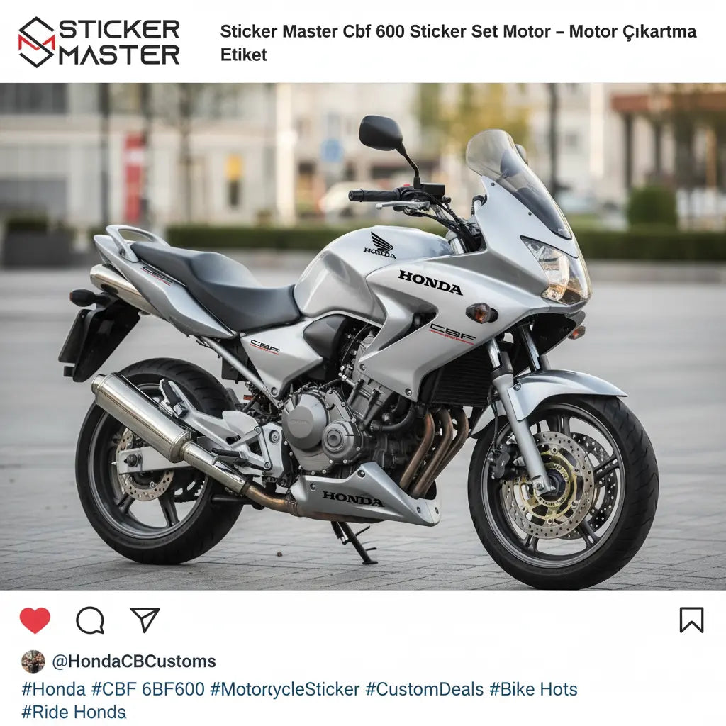 Sticker Master Cbf 600 Komple Sticker Set Motor Çıkartma Etiket Sticker Master
