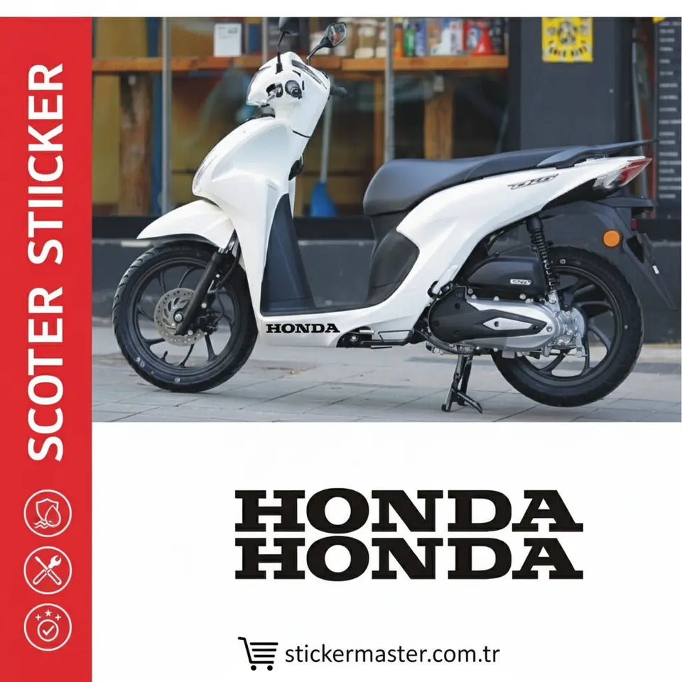 Sticker Master Dio Honda Sticker Set Motor Çıkartma Etiket 2 Adet Sağ ve Sol Sticker Master