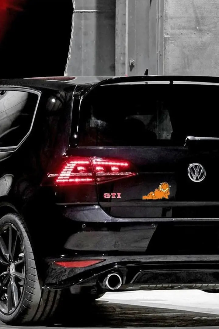 Sticker Master Garfield Motorsiklet,Kask,Laptop,Motor Ve Oto Araç Sticker 13X8 Cm Sticker Master