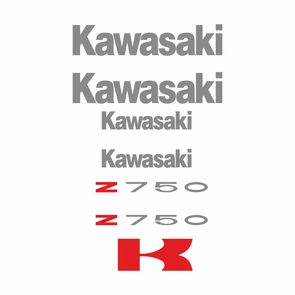 Sticker Master Kawasaki Z750 Uyumlu Komple Motor Sticker Seti Sticker Master