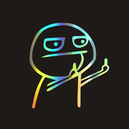 Sticker Master Komik Meme Araba Stickerı (Despise) Sticker Master