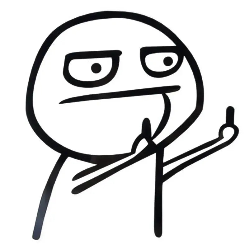 Sticker Master Komik Meme Araba Stickerı (Despise) Sticker Master