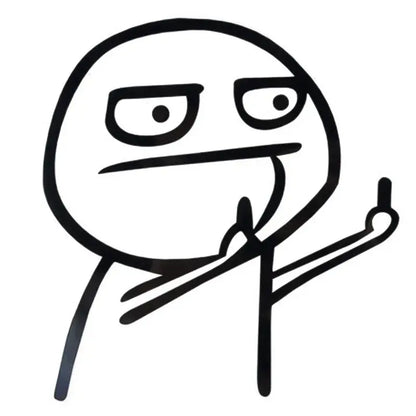 Sticker Master Komik Meme Araba Stickerı (Despise) Sticker Master