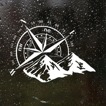 Sticker Master Pusula Rüzgar Gülü Çıkartma Araba Gövde Cam Dekor Su Geçirmez Sticker Motosiklet Etiket Yapıştırma Sticker Master